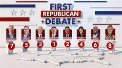 First GOP debate candidates