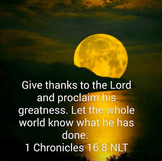 Give thanks to the Lord