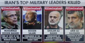 Iran's top military leaders killed