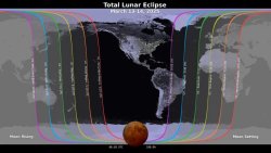 Blood moon lunar eclipse