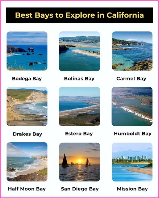 Best bays to explore in California